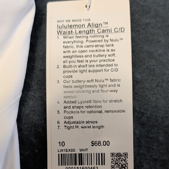 Lululemon Align Hip-Length Cami (C/D) - Picture 5 of 7